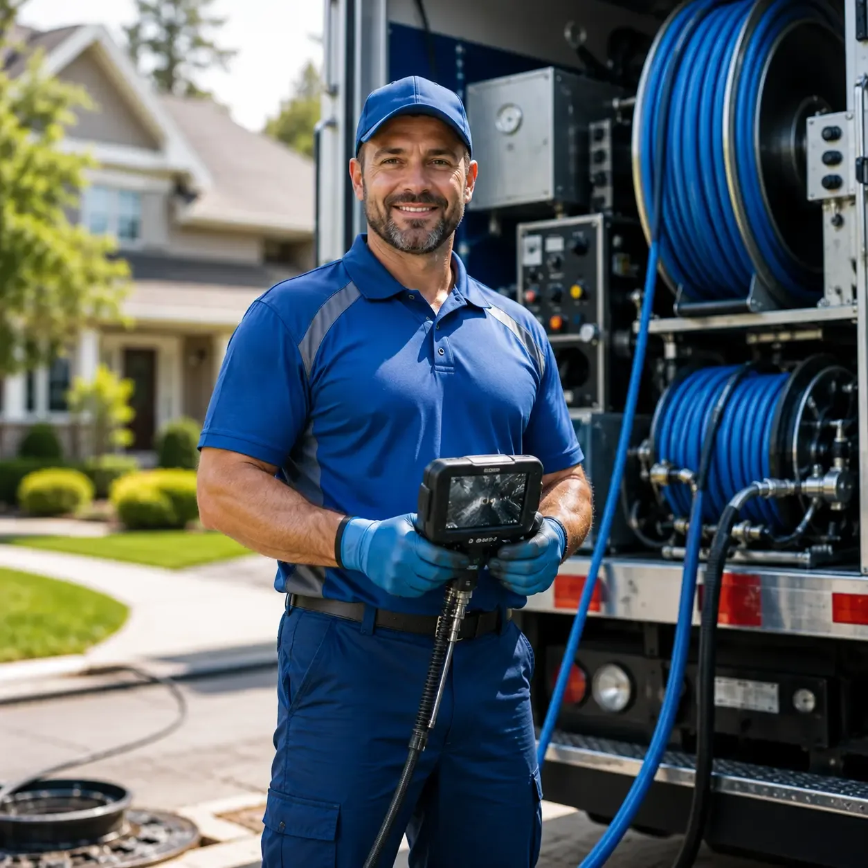 Local outdoor drain cleaning specialists in Saxon, WI